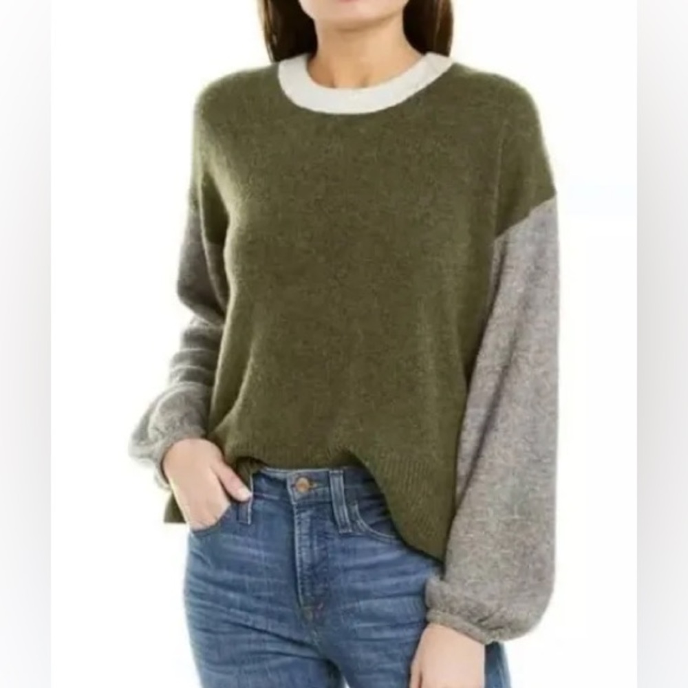 Madewell Payton Coziest Yarn Colorblock Sweater